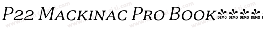 P22 Mackinac Pro Book字体转换